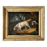 Hunting Scene with Two Dogs, 1820, Oil on Canvas