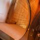 Brown smoked glass wall mirror - sconces & shelf - Italian design 1