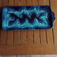 Blue rectangular plate Vallauris