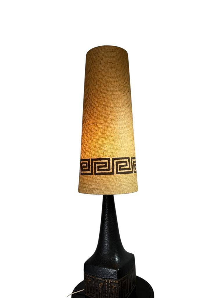 Vintage brutalist floor lamp Aurelia Ceramano from the 1970s.