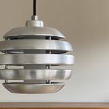 Small aluminum chandelier pendant opaline glass Eglo Leuchten LAMP-7437