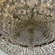 Chandelier en cristal et laiton italien des années 1960 – 6 lumières