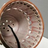 Beautiful, cylinder-shaped hanging lamp in ceramic.