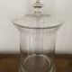 Candy box, pharmacy pot, pot with vintage glass lid Diameter 22.5 cm