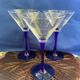 Trio de verres à pied bleu Luminarc