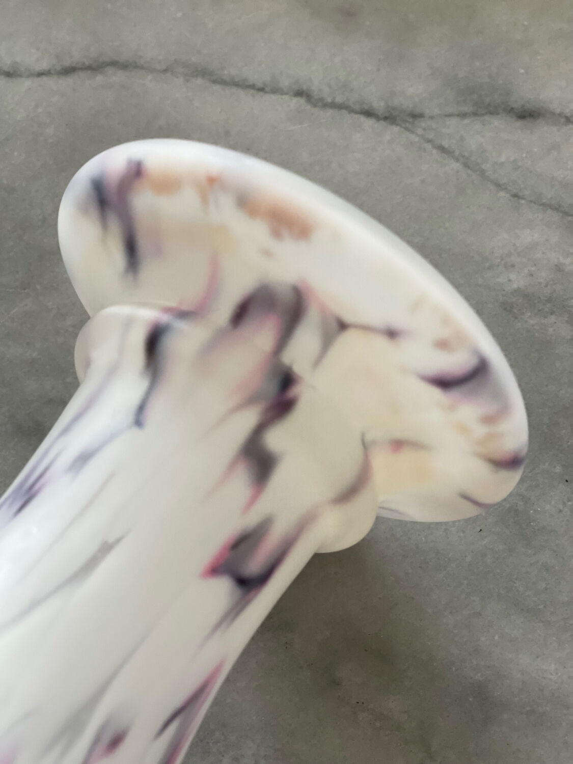 Vintage glass paste vase