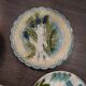 Set of 9 dishes and majolica asparagus plates from different manufactures