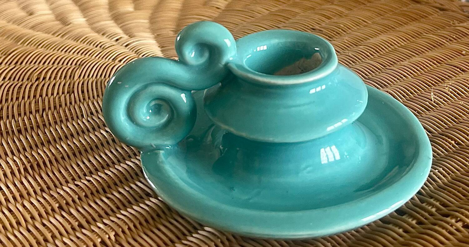 Ceramic candle holder 1950