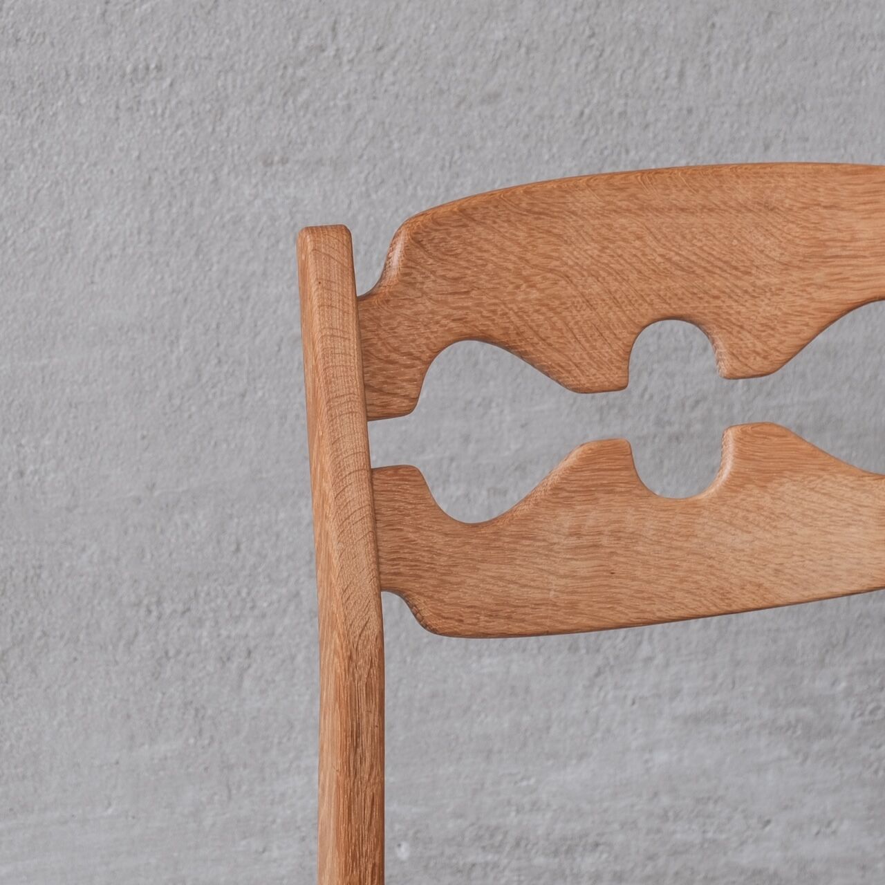 Oak razor danish mid-century dining chairs