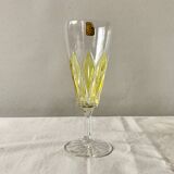 Set of 4 glasses - VMC Reims Arlequin champagne flutes - yellow decor