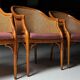 Set of 4 vintage faux bamboo chairs