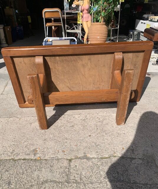 Solid oak coffee table