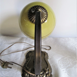 Lampe de bureau allemande, bronze et verre drgm vintage 1930-1940