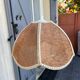 Natural fiber pendant light from the 70s