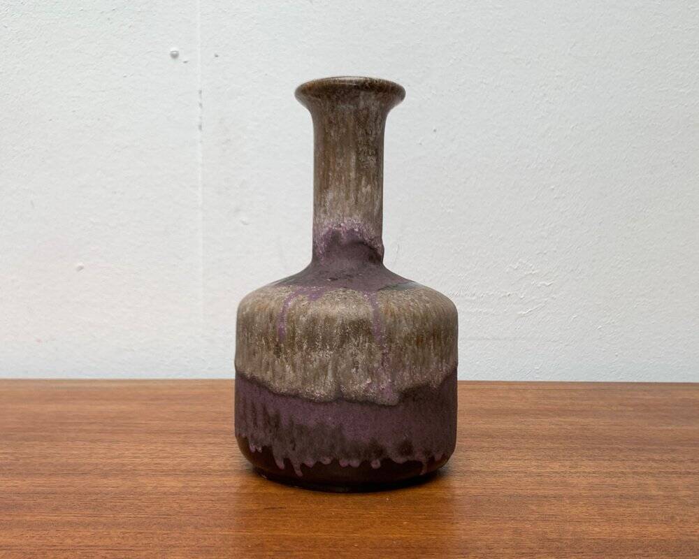 Brutalist Fat Lava Pottery Vase from Ruscha, West Germany, 1960s