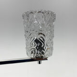 Vintage Chrome & Glass Chandelier, 1970's