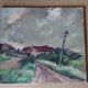 Oil on canvas, Path in the Countryside