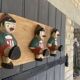 Porte Manteaux - Serviettes Pinocchio Superbe Travail Artisanal Années 40/50