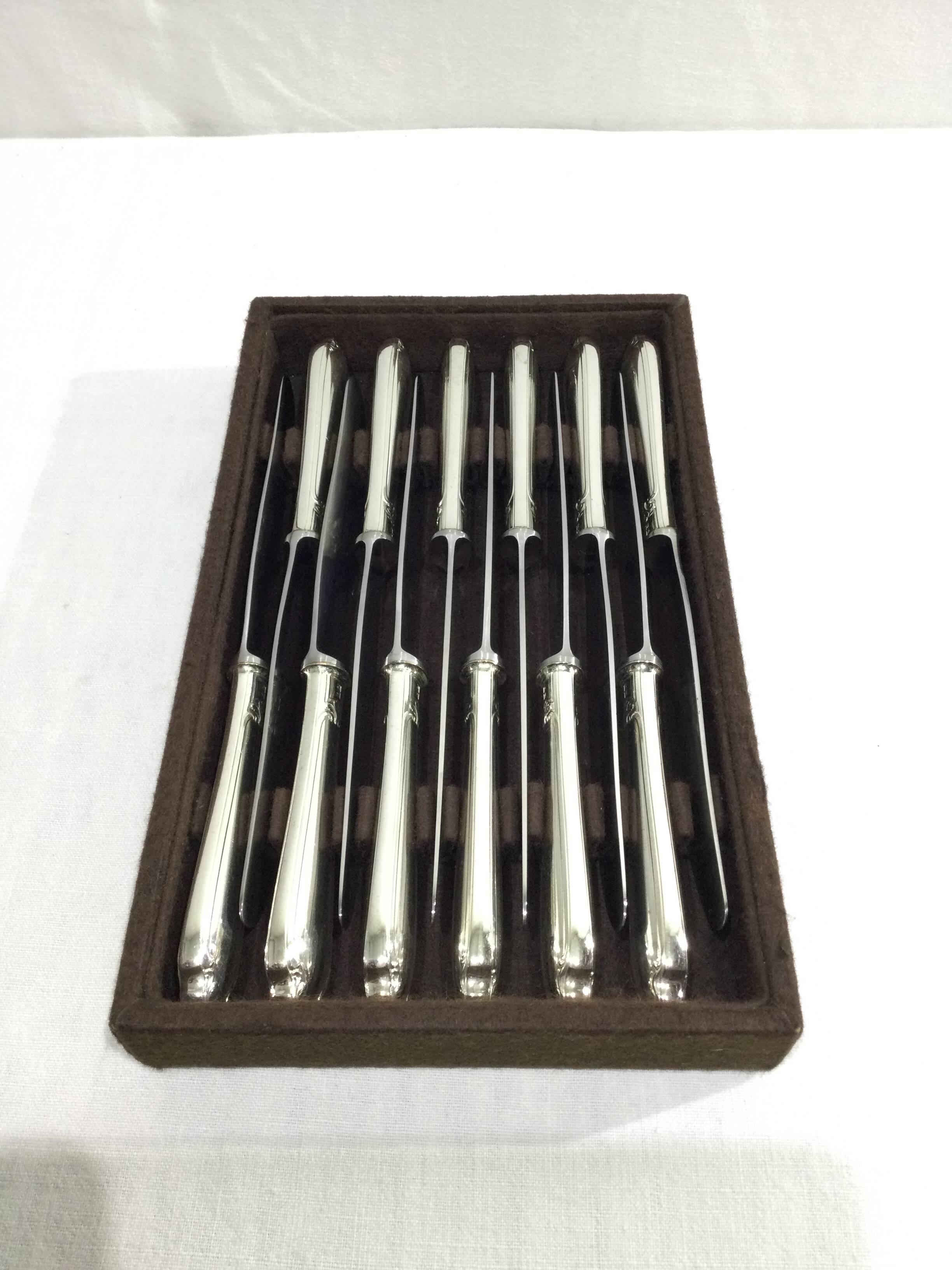 Christofle - Alfenide Silver Metal Knives