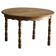 Round dining table in solid oak with two extensions, mid-century Danish, 1960s.