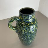Vase multicolore Super Color Crusty Fat Lava Scheurich, Allemagne WGP, années 1970