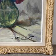 Oil on canvas "Anemones" signed Henry Joseph Pauwels.