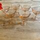 Set of 6 vintage rosaline champagne glasses