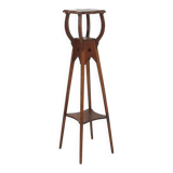 Art deco piedestal or console table in oak, France ca. 1940