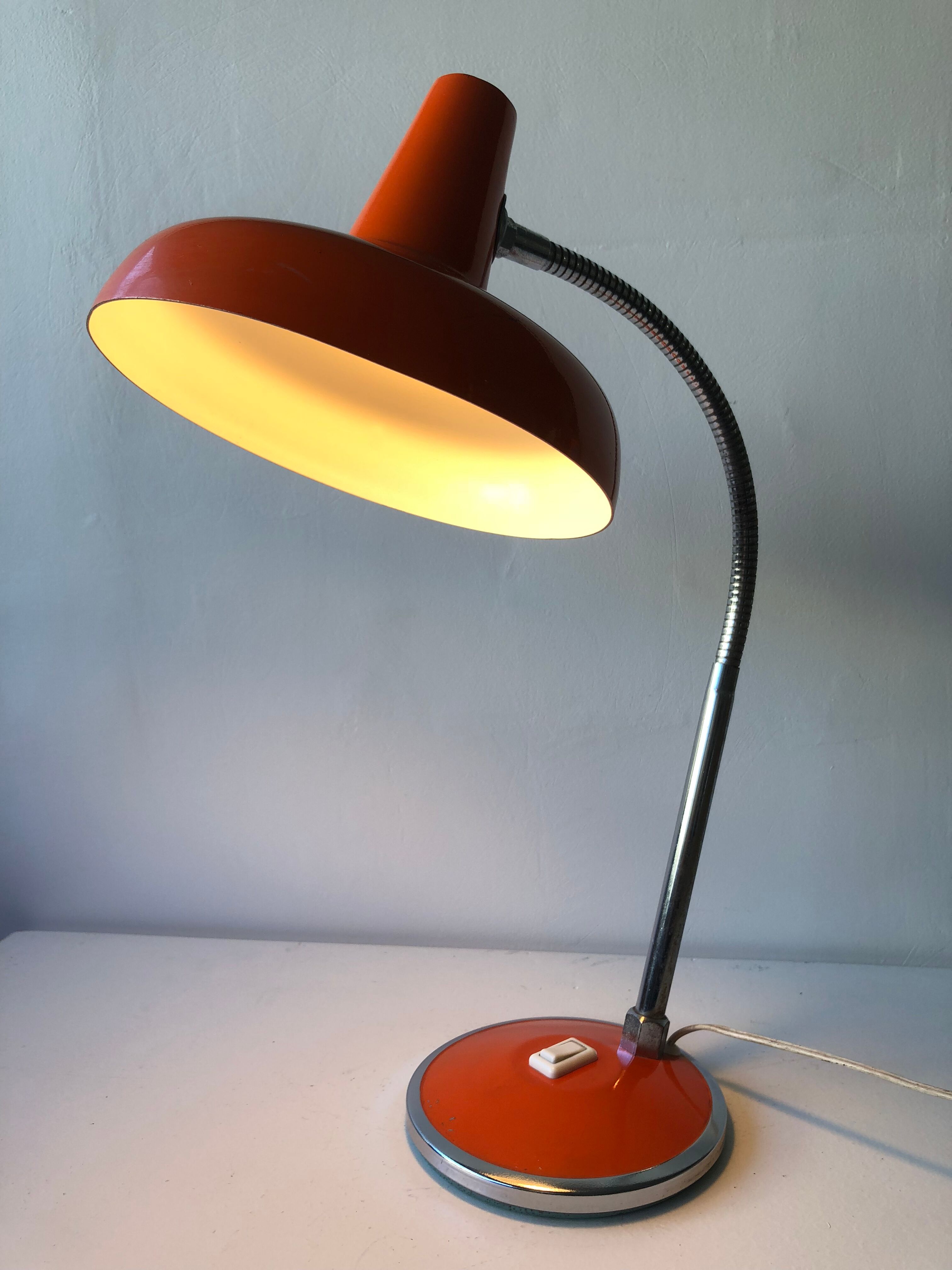 Vintage orange lamp