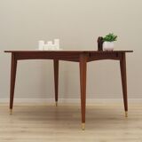 Table en acajou, design danois, années 1970, production : Danemark