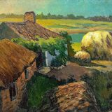 Louis Toffoli, 1952 oil on hardboard signed