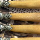 Set of 12 Antique Art Nouveau Table Knives - Tableware