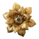 Masca floral applique, metal with gold leaf, 1970