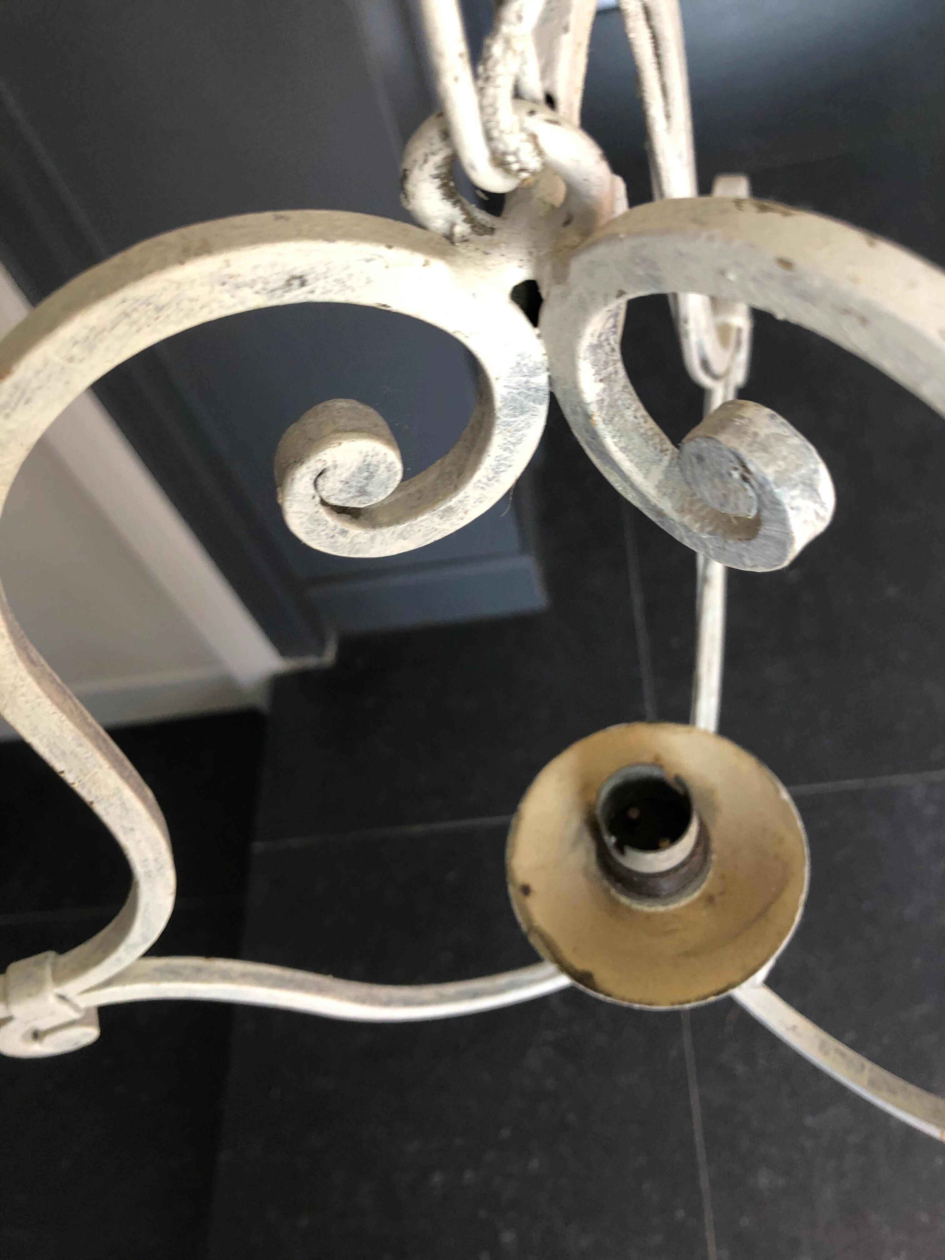 Wrought iron ceiling hanging lamp