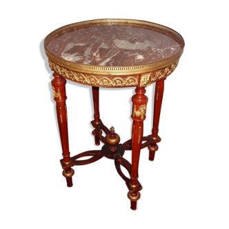 Table bouillotte XIXème, diamètre 56 cm