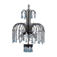 Mid Century Italian Murano Chandelier Blue