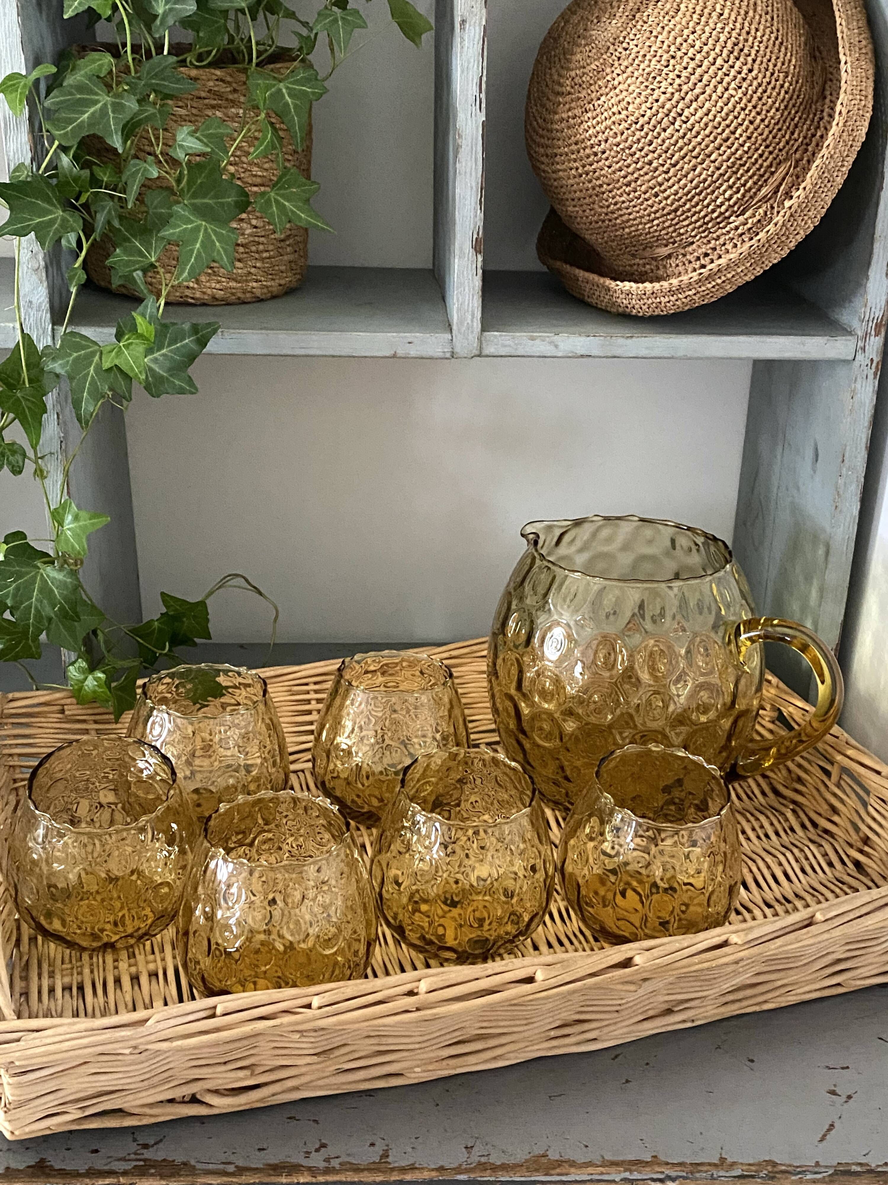 Vintage fruit juice service