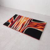 Vintage wall hanging, tapestry Fire 76 x 135 cm, 70s