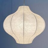 Modern mid-century Cocoon pendant lamp by Friedel Wauer for Goldkant Leuchten, 1960s.