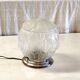 Art Deco style ceiling or table lamp in glass and aluminum - mid-20th century