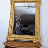 Antique 19th century gilded mirror 94 x 70 cm