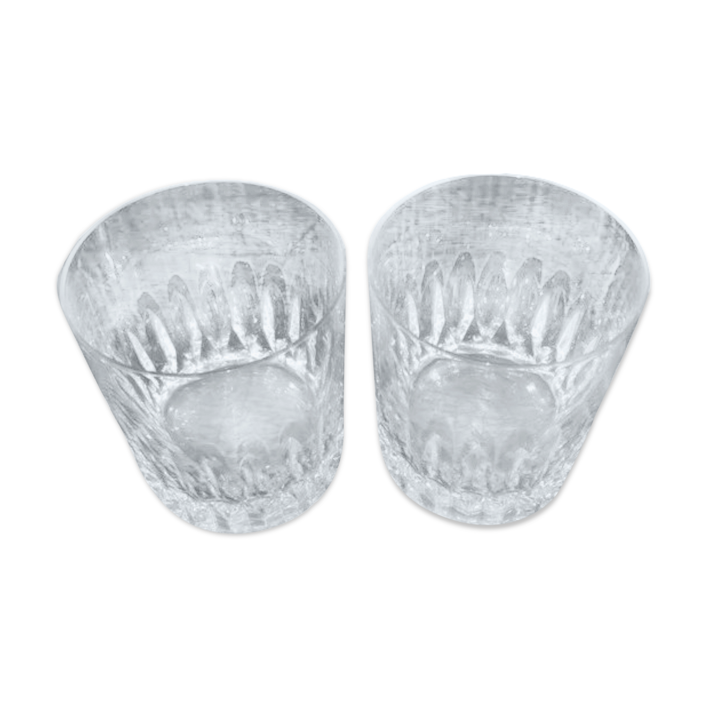 Set of 2 whisky crystal glasses