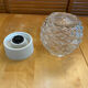 Vintage corodex ceiling light moulded glass + white bakelite support