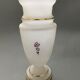 Vase en opaline decor emaille Louis XVI fin XIXe