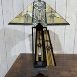 Modern Tiffany style lamp with Art Deco decor