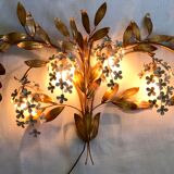 Hans Kögl floral wall lamp years 70