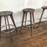3 stools of bar design Jean Prouvé edition Vitra 2002