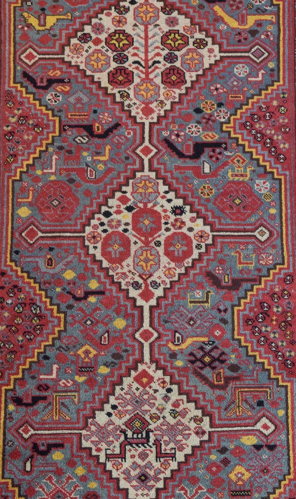 Vintage - Tapis azerbaïdjanais tissé à la main