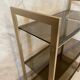 Glass and brass shelf
