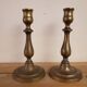 2 brass candle holders